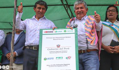 HUÁNUCO CELEBRA SU 485° ANIVERSARIO CON LA ENTREGA DE 1,588 TÍTULOS DE PROPIEDAD RURAL A AGRICULTORES