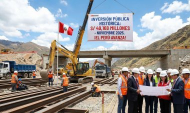 Inversión pública alcanza S/ 49,168 millones en noviembre: su nivel más alto en una década