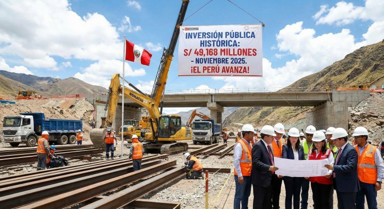 Inversión pública alcanza S/ 49,168 millones en noviembre: su nivel más alto en una década