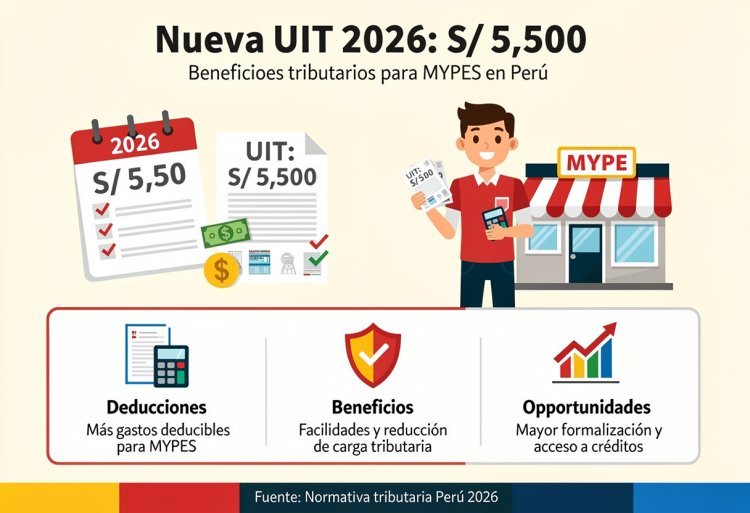 UIT 2026: Todo lo que tu MYPE necesita saber sobre el nuevo valor de S/5,500